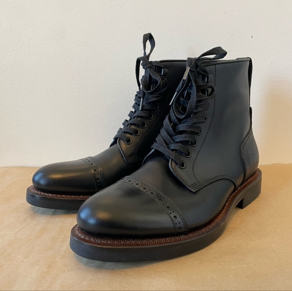 Coach Bleecker Cap Toe Boot Sz 9US